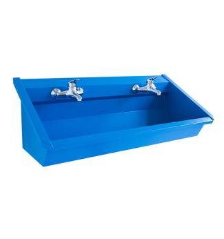 Stainless steel washing troughs, in colourful versions