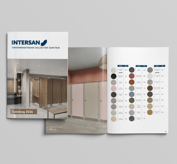 Catalogus Intersan: wasgoten - toiletcabines - douchecabines - kranen - handwasfonteinen - RVS producten voor horeca